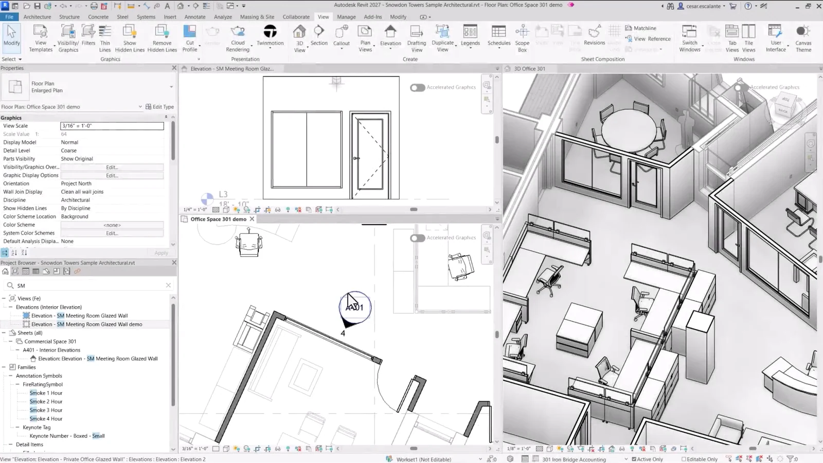 Архитектурное проектирование здания в Autodesk Revit